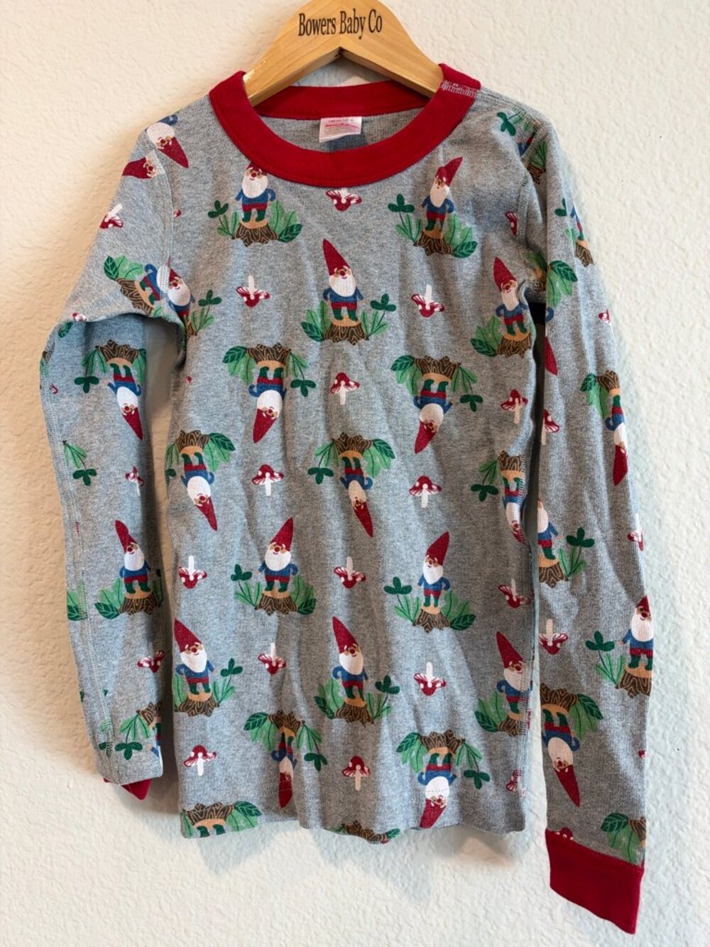Hanna Andersson Gnome Pajama Top 10 - Top Only